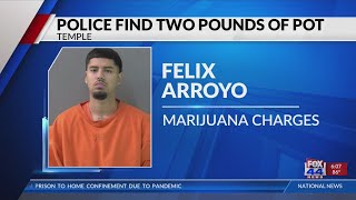 Man held after police find two pounds of marijuana