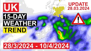 UK weather : Unsettled weather continues with heavy rain and showers -15day trend | weather forecast by UK Weather Forecast 34 views 2 months ago 4 minutes, 54 seconds