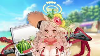 [Blue Archive] Izumi (Swimsuit) - Aka, ki, midori… wa tamata ao… Sensei wa dore ga ichiban suki…?