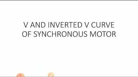 v curve and inverted v curve of synchronous motor