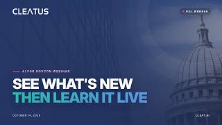 AI for GovCon Webinar (Oct 14, 2026): New Features + Live Trainings