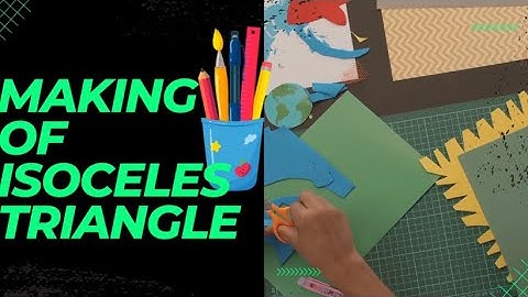 #Creating Isosceles triangle through PAPER FOLDING METHOD #Mathematics Professional
