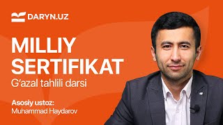 Milliy sertifikat! G'azal testlarini tez va oson bajarish usullari! | Muhammad Haydarov