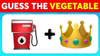 Guess The VEGETABLE by Emoji? 🍅 🍋 Brain Teaser