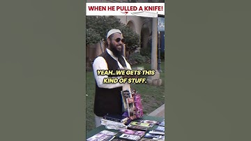 🤬🔪 ATTACK CAUGHT ON VIDEO 🔪 HATER PULLED OUT KNIFE❗️RAN AWAY #shorts