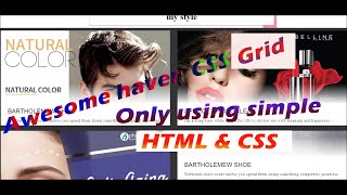 How to create a website grid || HTML && CSS  || web creation