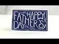 How To Make Father’s Day Card With Envelope Using Cricut Maker - Simple + Easy All Ages Last Minute