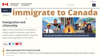 الهجرة إلى كندا 2021 || أسهل وأسرع طريقة على الإطلاق ، قدم بنفسك دون واسطة أحد