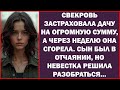 Свекровь оформила страховку на дачу на большую сумму, а через неделю дом сгорел. Сын был в отчаянии