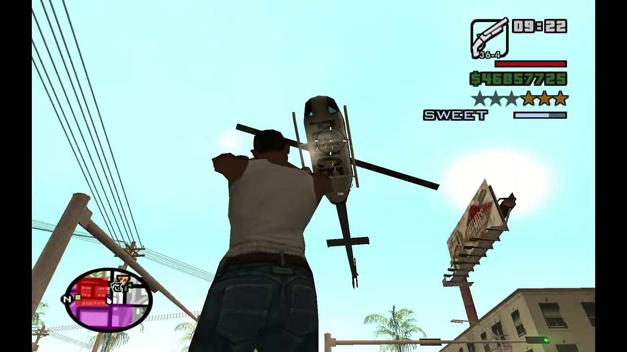 GTA San Andreas(with cheat codes)Grove 4 Life. PART 89