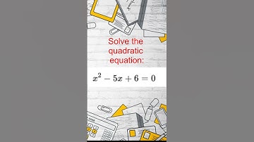 Solve the quadratic equation #math #shorts