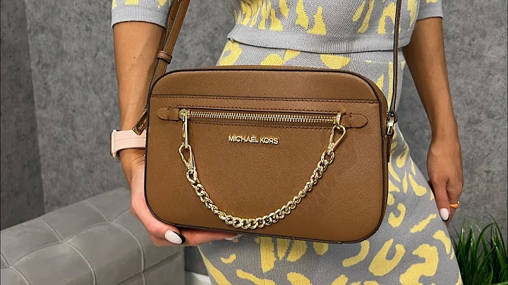 Распаковка MICHAEL KORS Jet Set Large Saffiano Leather Crossbody Bag (luggage)