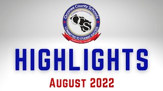 Ocs August 2022 Highlights