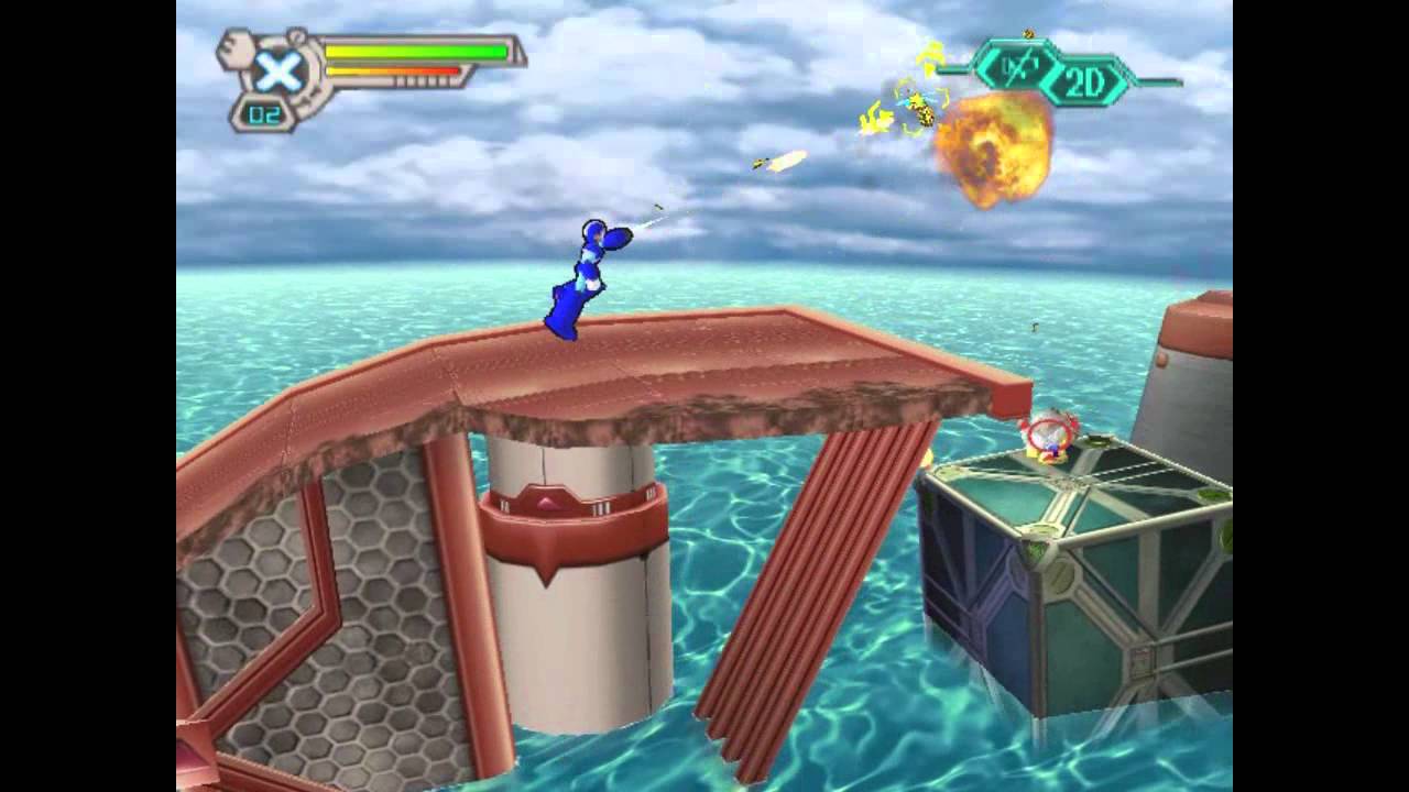 Mega Man X7 - Splash Warfly Perfect Run - YouTube