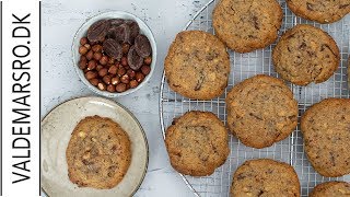 cookies - bedste opskrift på cookies med chokolade og nødder