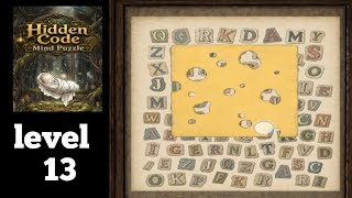 Hidden Code: Mind Puzzle level 13 gameplay walkthrough solution 