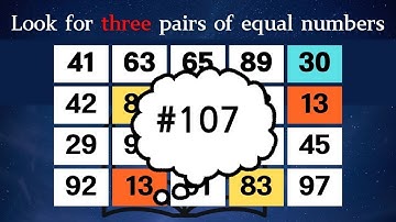 Find 3 pairs of equal numbers #106#brain #puzzle #dementia #quiz #mathstricks #mathematics #