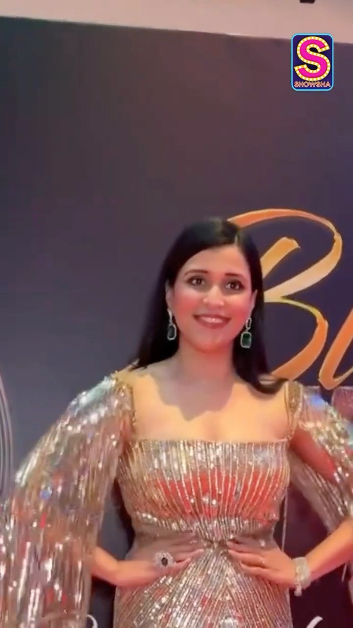 Mannara Chopra Dazzles At The Launch Event Turning Heads In A Stunning Golden Outfit | N18S