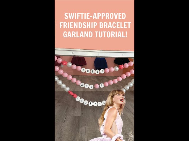 Taylor Swift Era-Inspired Friendship Bracelet Garland 💫 - YouTube