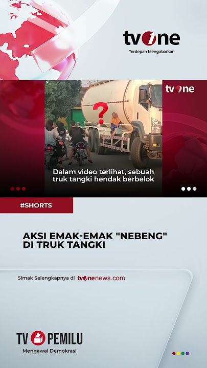 Viral! Emak-Emak Asyik Duduk di Truk Tangki yang Tengah Melaju #shorts #tvone #news