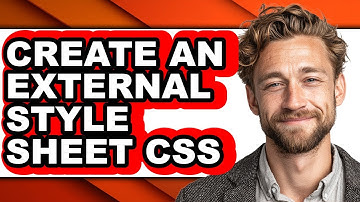 How to Create an External Style Sheet Css (only Way)