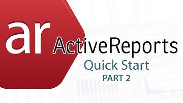 GrapeCity PowerTools - ActiveReports Quick Start 2