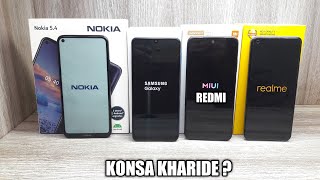 Galaxy F22 vs Nokia 5.4 vs Realme 8 vs Redmi Note 10 - Which Should You Buy ?