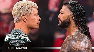 Roman Reigns vs. Cody Rhodes: WrestleMania XL Saturday - No Disqualification Match