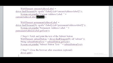 🧼 Clean Selenium Java Code to Read Form Labels & Buttons (DemoQA Example)