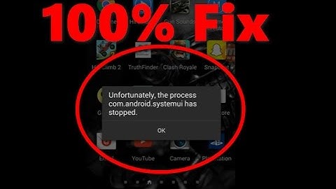 100% Fix "Unfortunately, com.android.systemui has stopped" error press Home Button