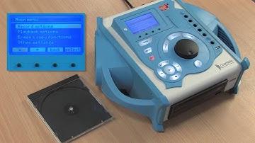 How to copy tracks from internal memory to CD on the 43431 Audio Recorder