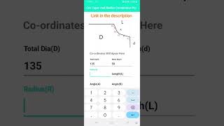 cnc turning Taper and Radius App for free #cnc screenshot 2