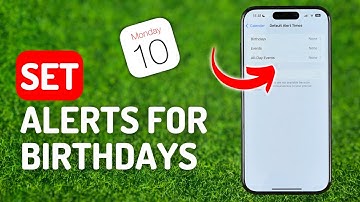 How to Set Default Alert Times For Birthdays & Events in iPhone Calendar