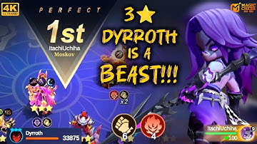 3 STAR DYRROTH IS A BEAST!!! 6x BRUISER SYNERGY | 4K - MAGIC CHESS GO GO #magicchess  #mcgg  #top