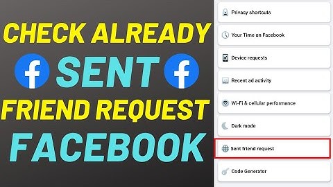 How to see already sent friend requests on Facebook 2023?