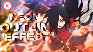 Tutorial neon outline effect in kinemaster