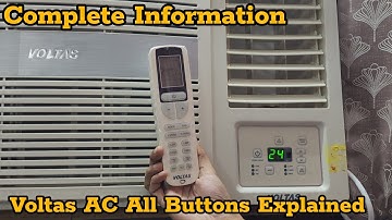 Voltas Window AC Display All Settings Explained | Voltas Window AC Best Settings