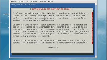 Videotutorial - Instalación y configuración de Exim4 en Debian - Por Raul Espinosa Soriano