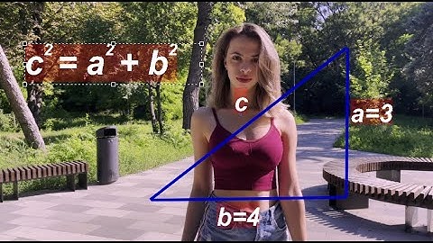The Pythagorean theorem. Example with solution. c² = a² + b²