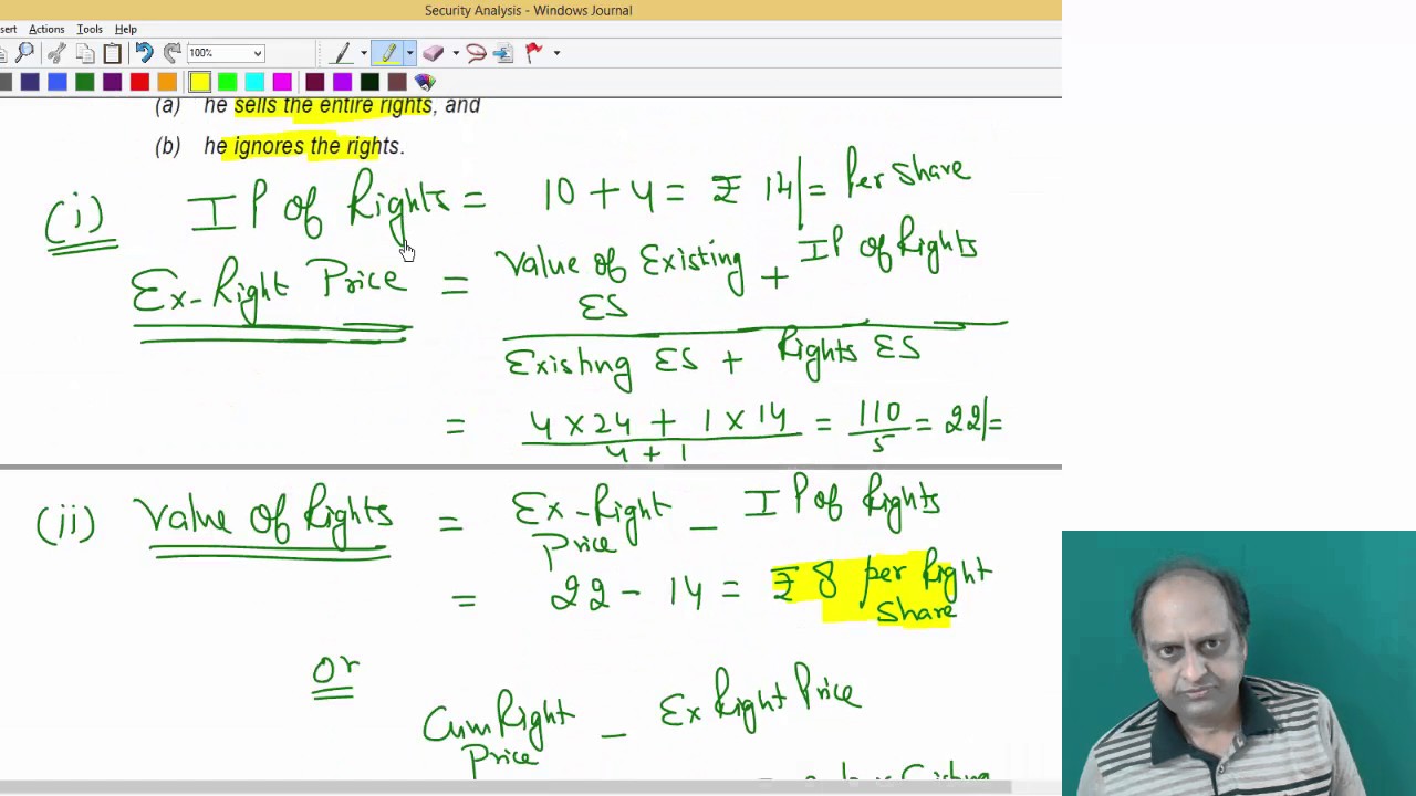 Ex Right Value Per Share Value Of Rights CA Final Strategic Financial ex-right-value-per-share-value-of-rights-ca-final-strategic-financial