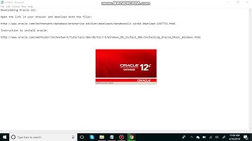 Oracle 12c Installation  on Windows 10