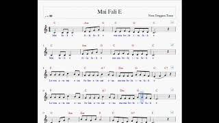 Video thumbnail of "Chord Lagu Mai Fali E"