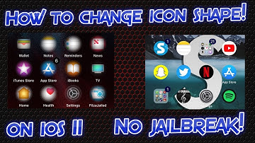 How To Change Icon Shape Using CUSTOM Shapes On iOS 11-11.1.2