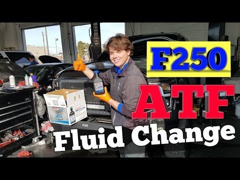 2012 Ford F250 Super Duty transmission fluid change