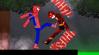 Spider-Man vs Flash on Acid Sea in People Playground