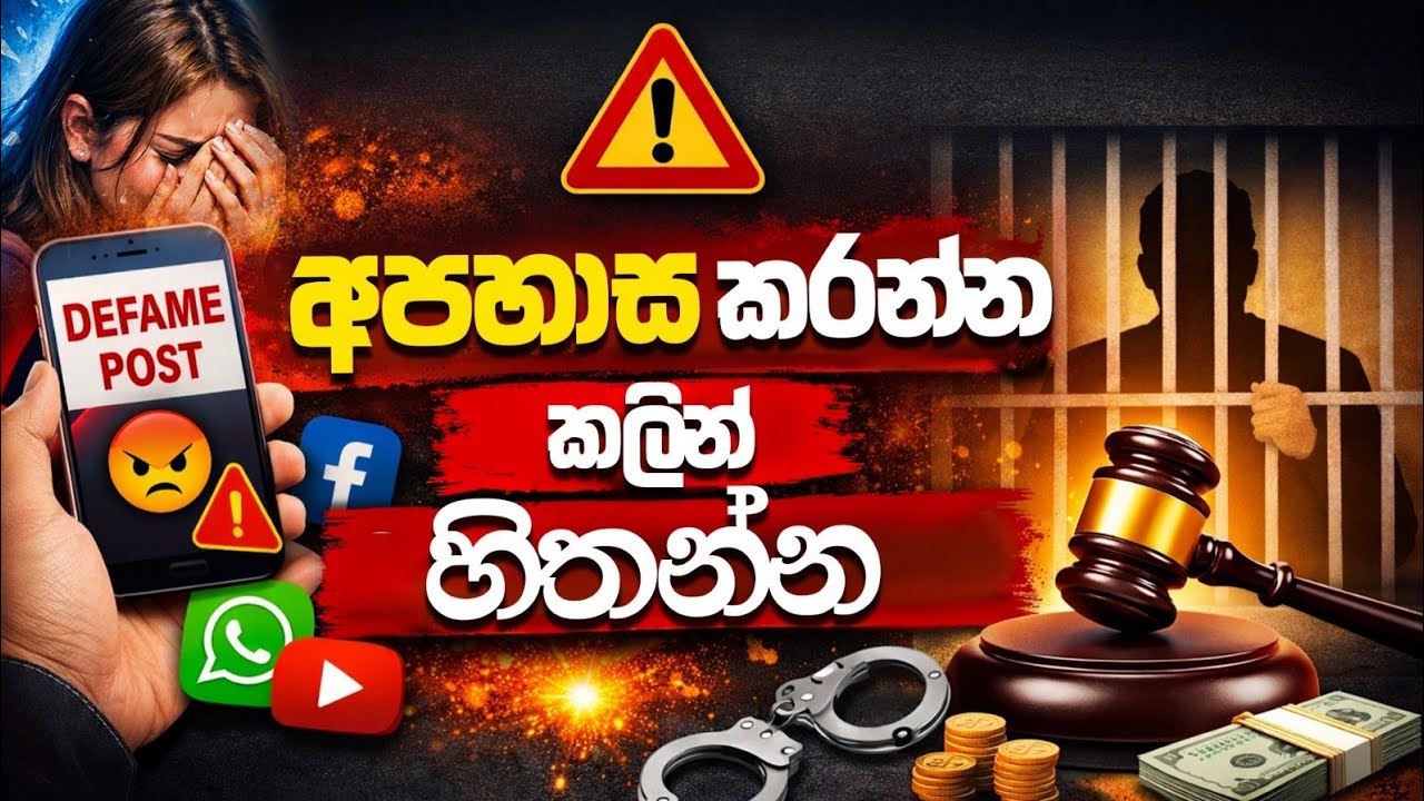 අපහාස කරන්න කලින් හිතන්න | Think before you insult #insult #defame #law #srilanka #lawyer #news 