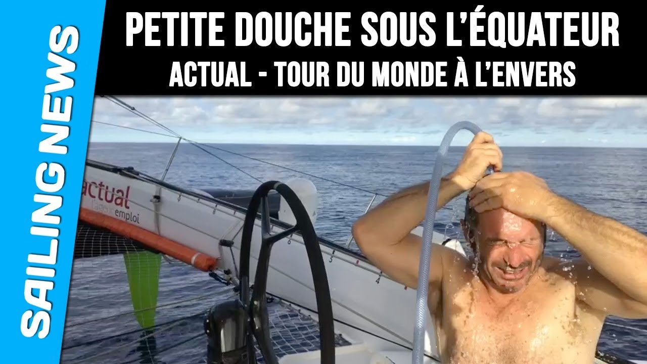 Petite Douche sous l'Equateur - ACTUAL Tour du Monde à l'Envers