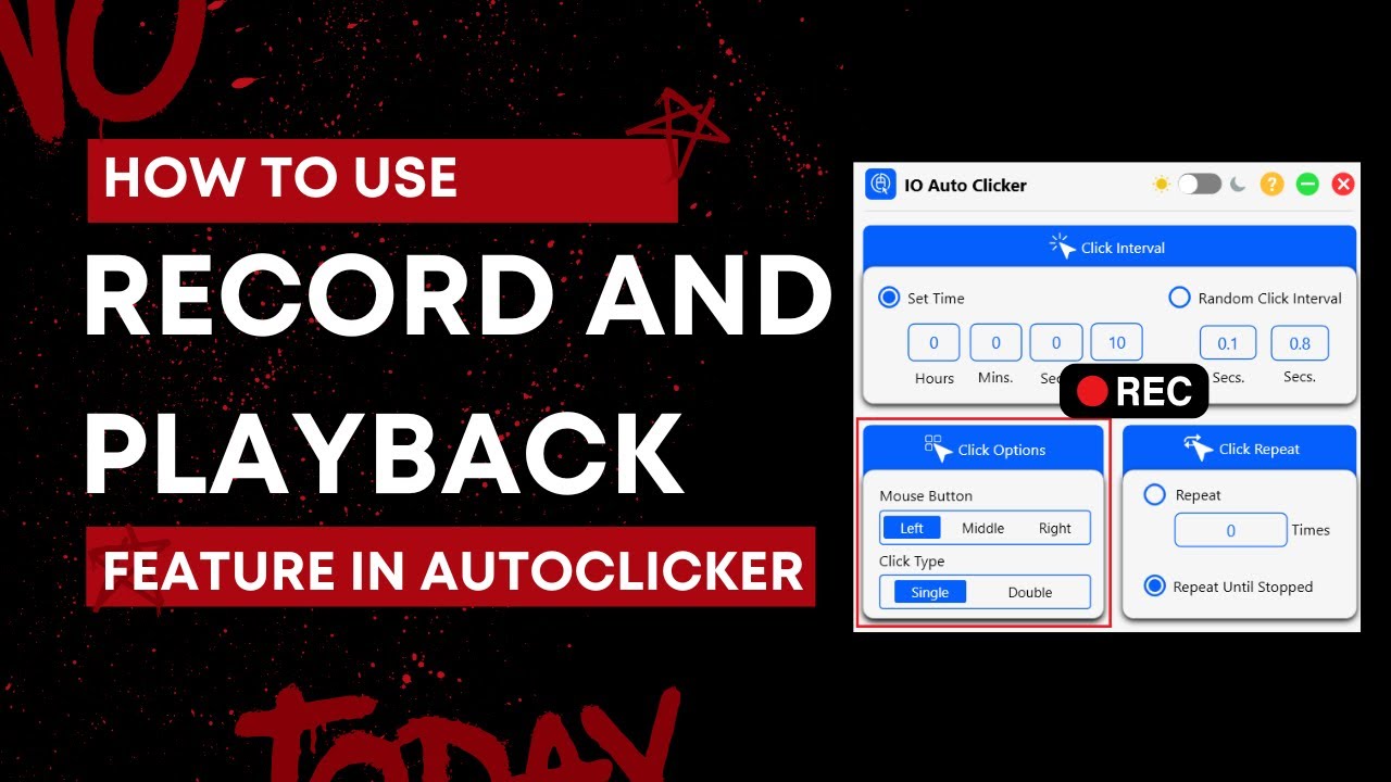 How To Use Record & Playback Feature In Auto Clicker ?? 