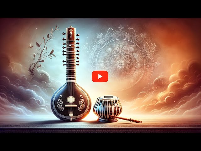 Divine Melodies | Shree Ram Chandra Kripalu Bhajman - Sitar & Tabla Fusion by B Sivaramakrishna Rao class=