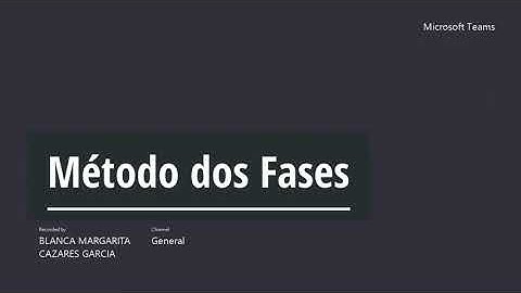 Método de las dos fases. Ejemplo #1 completo.